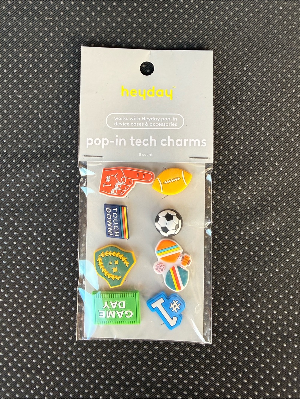 heyday Pop-In Tech Charms - Multicolor Sports Icons